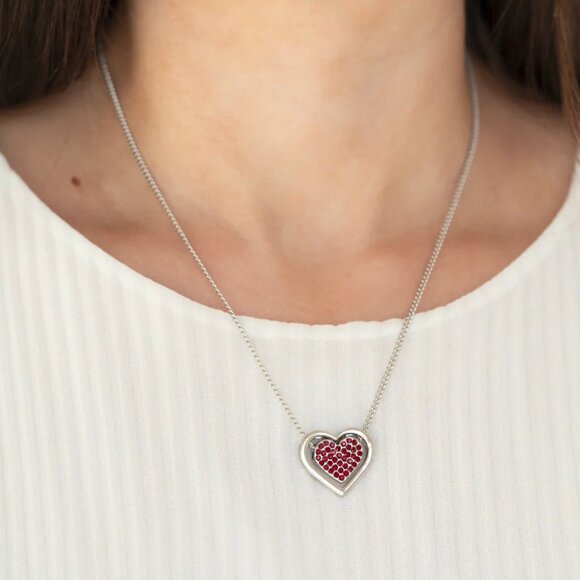 Paparazzi Jewelry Accessories - Game, Set, MATCHMAKER - Red Necklace - Vintage - Picture 1 of 6